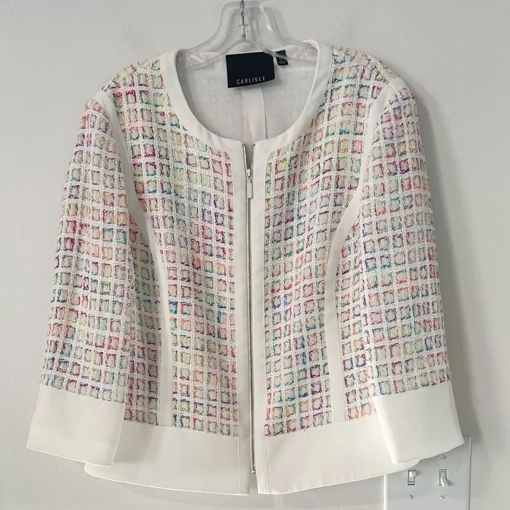 Carlisle Vintage Women’s Multi-colored Tweed Jacket 14
